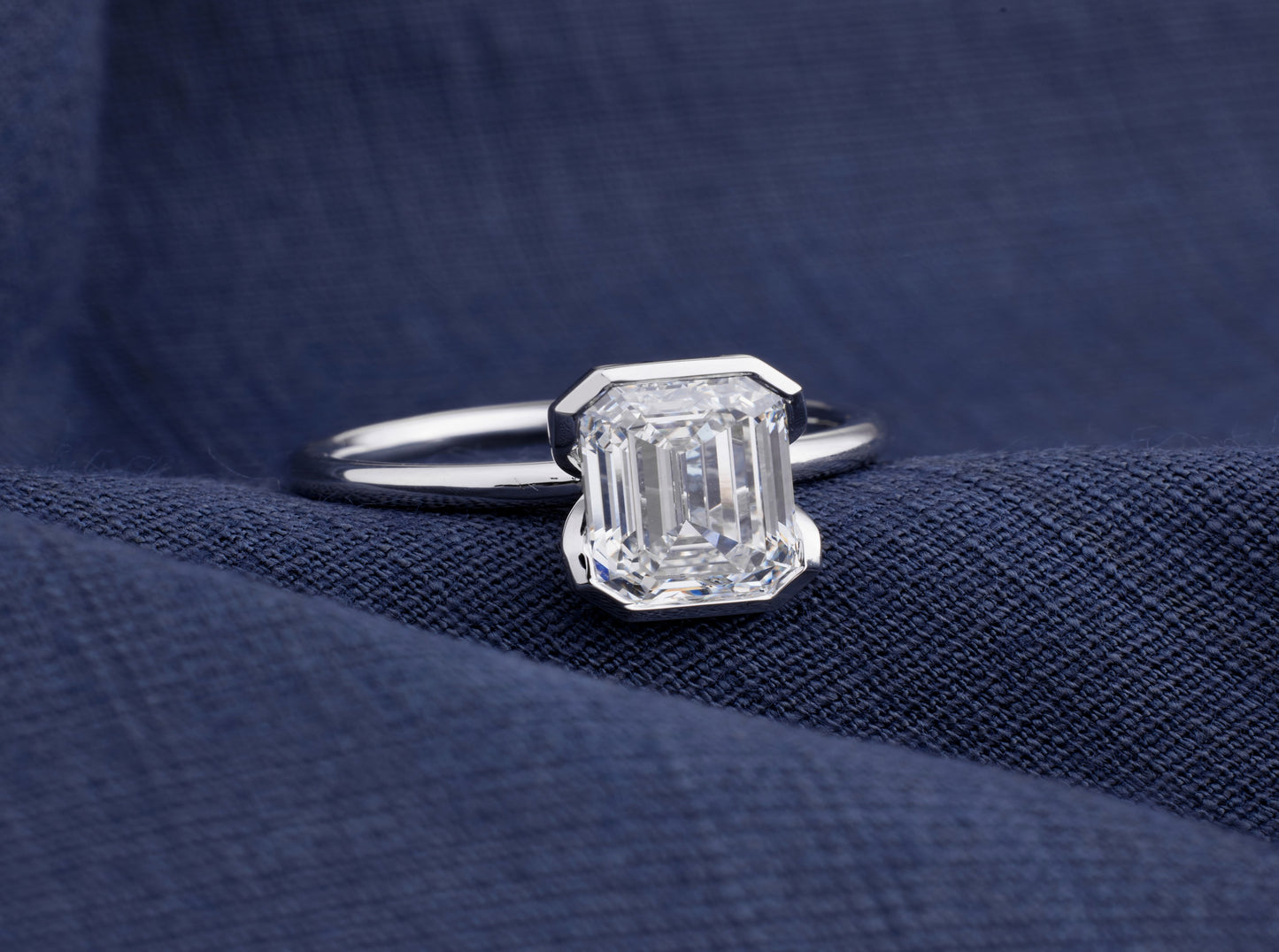 Nova Emerald-Cut Solitaire Ring