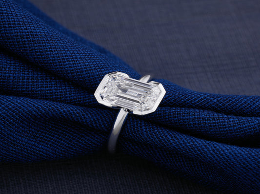 Nova Emerald-Cut Solitaire Ring