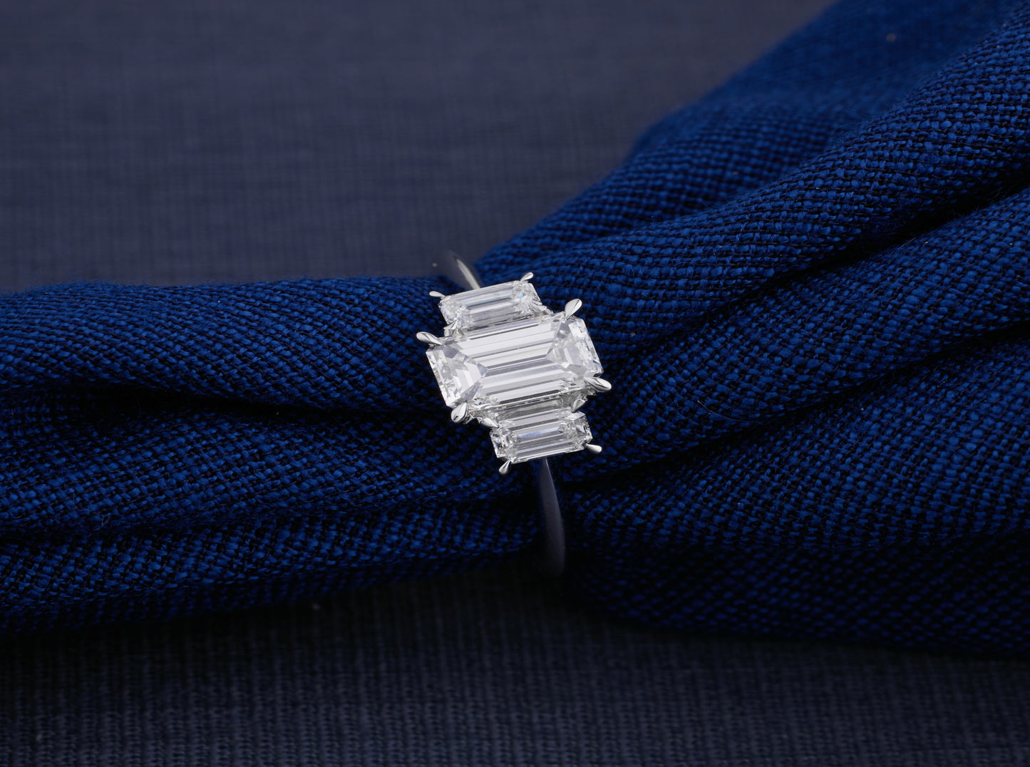 Trinity Emerald-Cut Ring