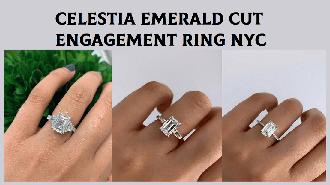 Celestia Emerald Cut Engagement Ring NYC