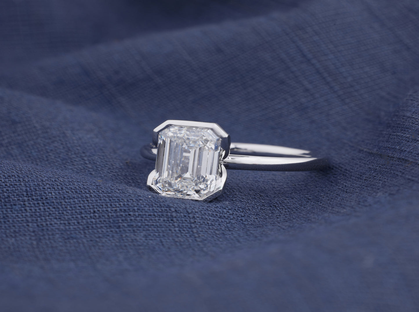 Nova Emerald-Cut Solitaire Ring