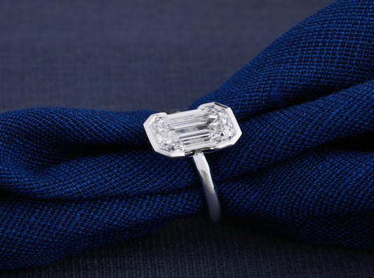 Nova Emerald-Cut Solitaire Ring