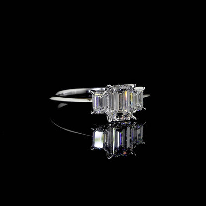 Trinity Emerald-Cut Ring